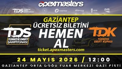 Türkiye Drift Şampiyonası Lands in Gaziantep for the First Time: Free Tickets Open for May 24